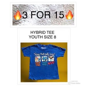 SHIRT HYBRID TEE VIDEO GAME HOMEWORK SISTERS FUNNY GRAPHIC TEE YOUTH SIZE 8